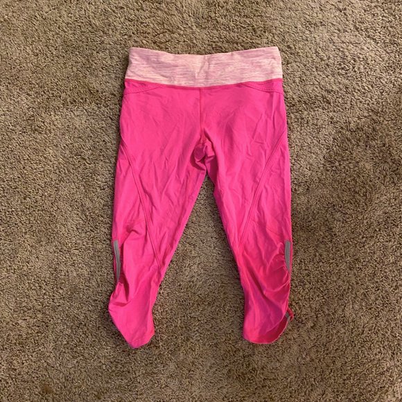 Hot Pink Lululemon Under Knee Leggings - Picture 3 of 4